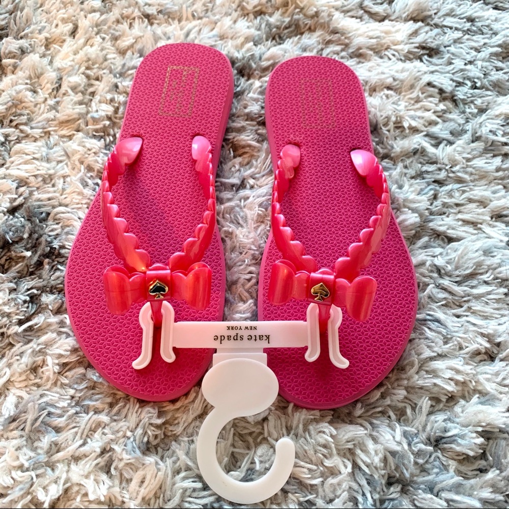 🆕 KATE SPADE l NWOT Pink Flip Flop 8 - Picture 6 of 10